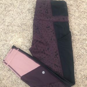 Lululemon mid-rise leggings with side pockets